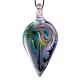 Leaf Multicolor Lampwork Glass Pendant for Jewellry Making - 1 Piece